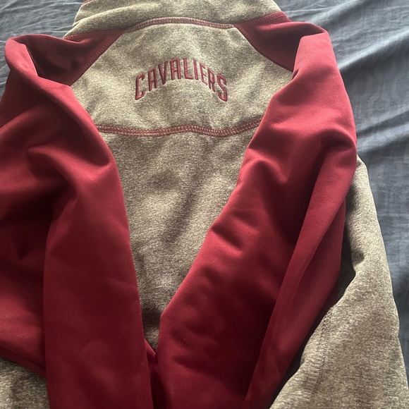NBA Gray and Maroon Kids Jacket - Picture 2 of 2